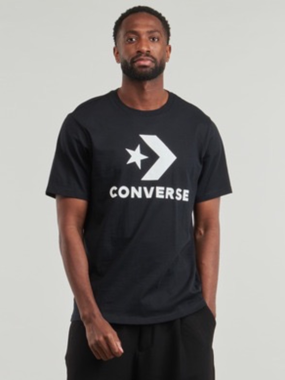 Converse Standard Fit Large Logo Star Chevron Tee Black